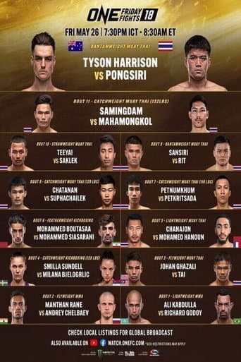 ONE Friday Fights 18: Harrison vs. Pongsiri