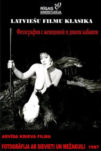 The Photo of a Woman with a Boar